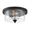 Nuvo Fixture, Flush, 2-Light, Incandescent, 60W, 120V, A19, Medium Base, Height: 6.25 60/7290 - alternate 3